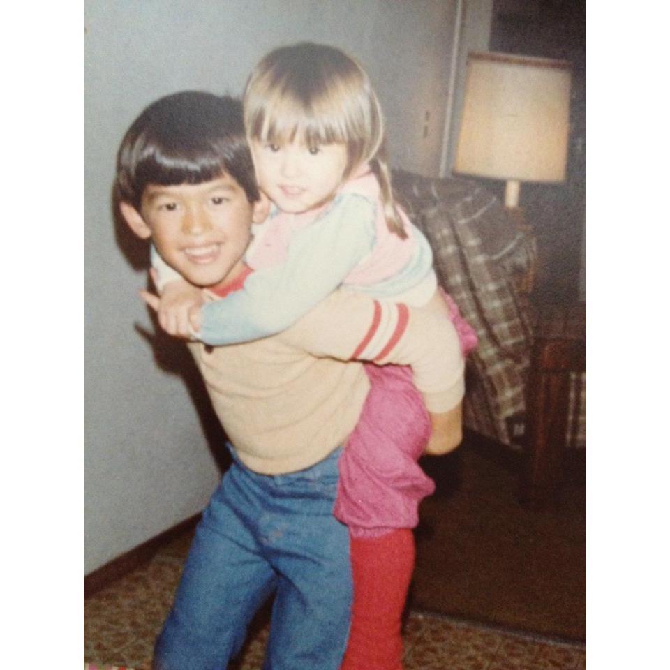 Steve and his sister, Janet.