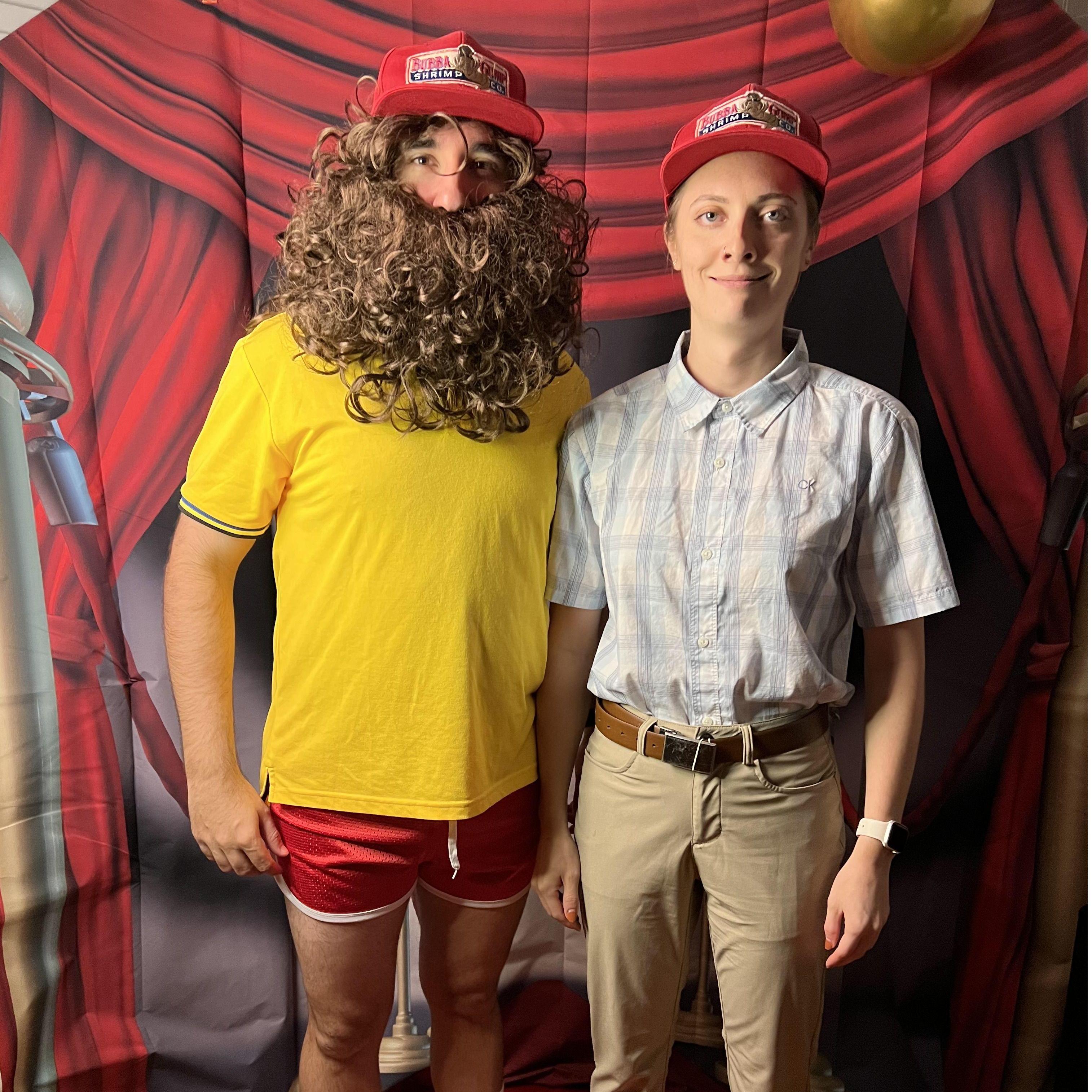 Just a couple of Forrest Gumps at the famous yearly Katie/Henry Salem halloween bash.