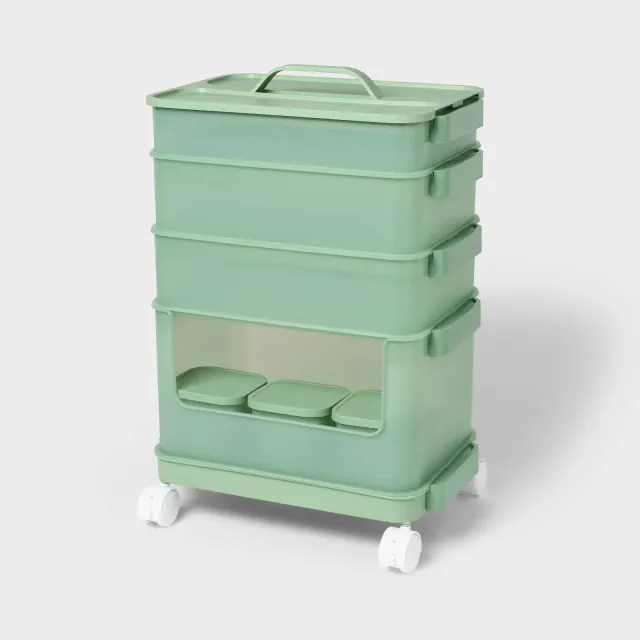 7pc Click in Place Tower Starter Kit Green - Brightroom™