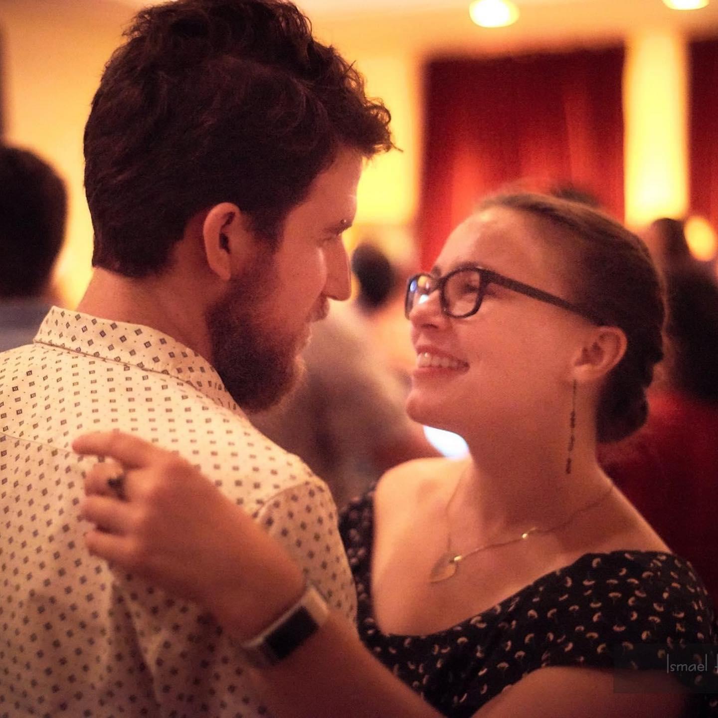 At Friday Night Blues in NYC, one of the nights Erin taught the intro lesson.