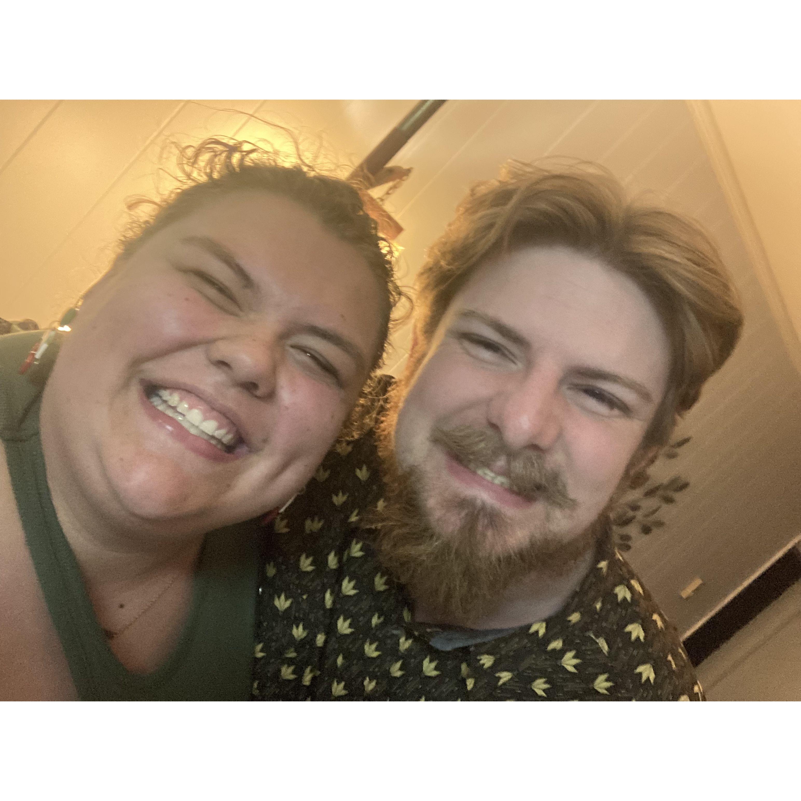 Our first picture together the night we started dating! 12/20/24