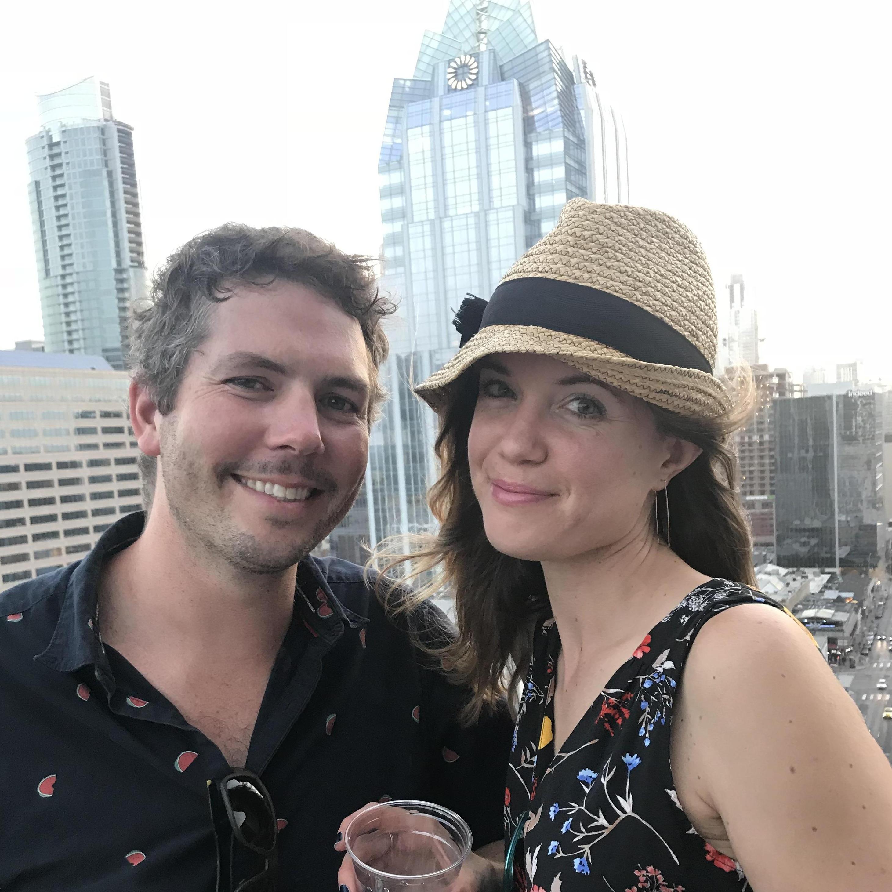 Rooftop views, downtown Austin