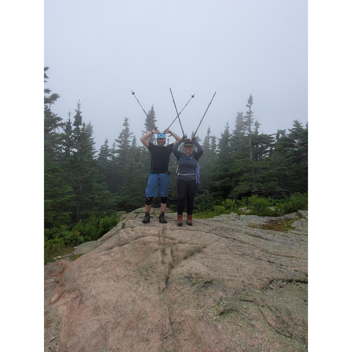 Pole antlers is how we find each other on ski runs too.