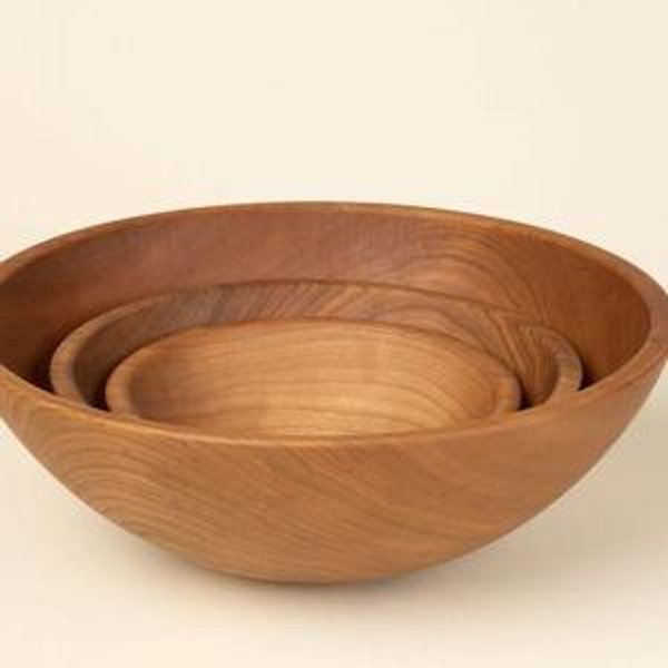 East Fork Solid Wood Bowls - Nesting Set / Cherry