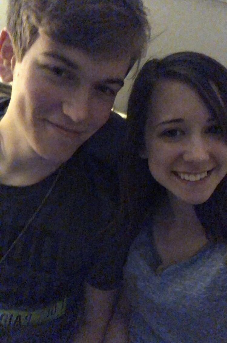 One of our first pictures as a couple.