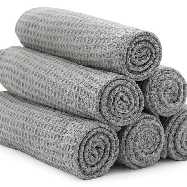 S&T INC. Microfiber Gym Towels, Yoga Towel for Home and Gym Bag, 16 Inch x 27 Inch, 6 Pack