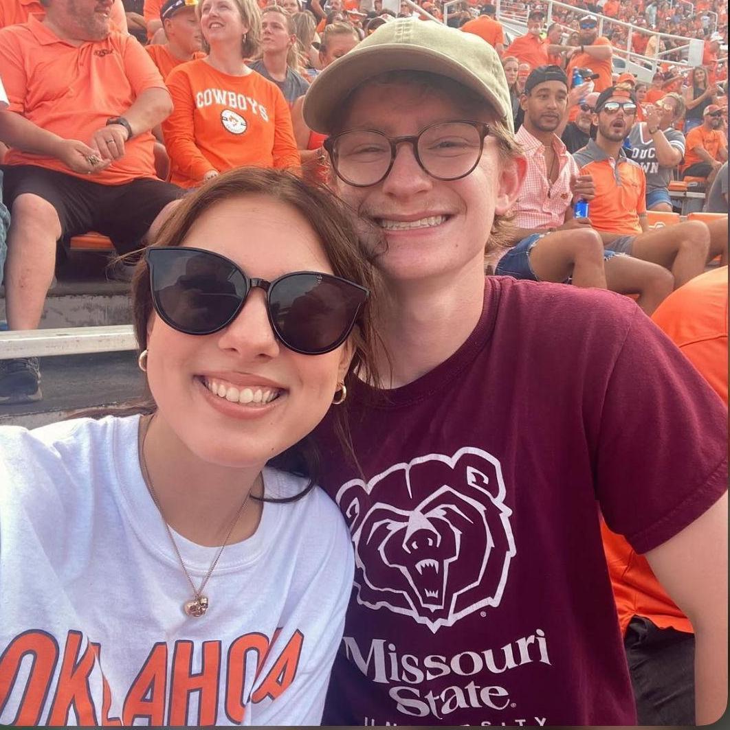 First OkState Vs. Missouri State game we went to together in 2021. (Spoiler, OSU won)