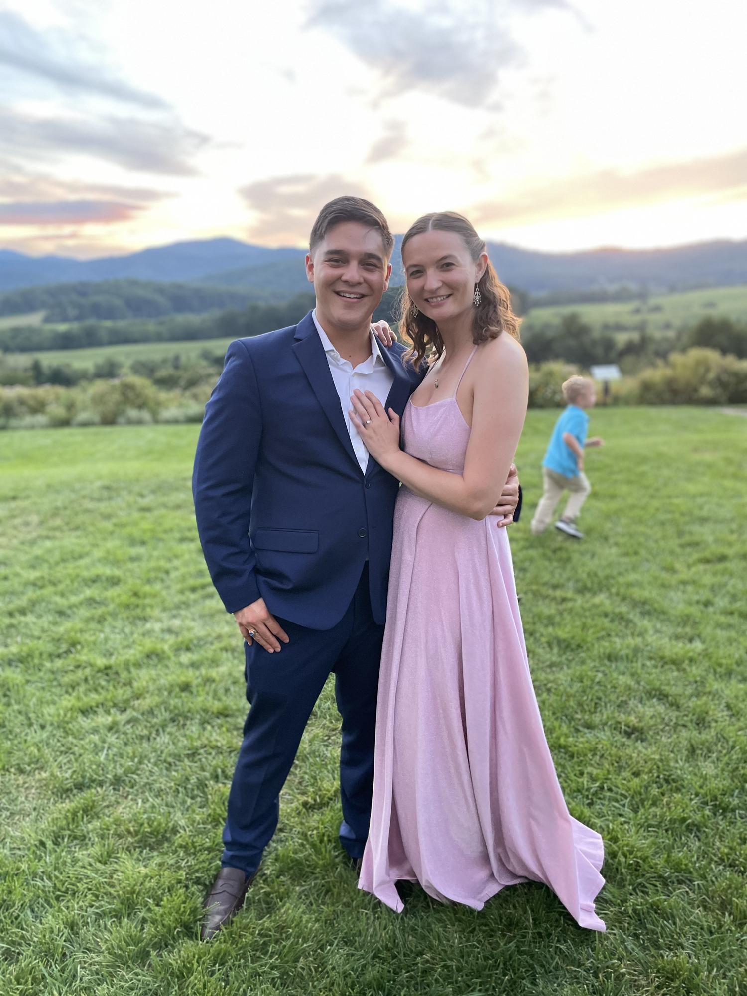 A classmate's wedding + photobomber!