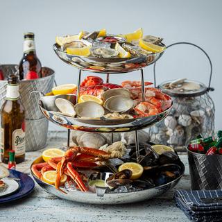 Round Three-Tiered Seafood Tower