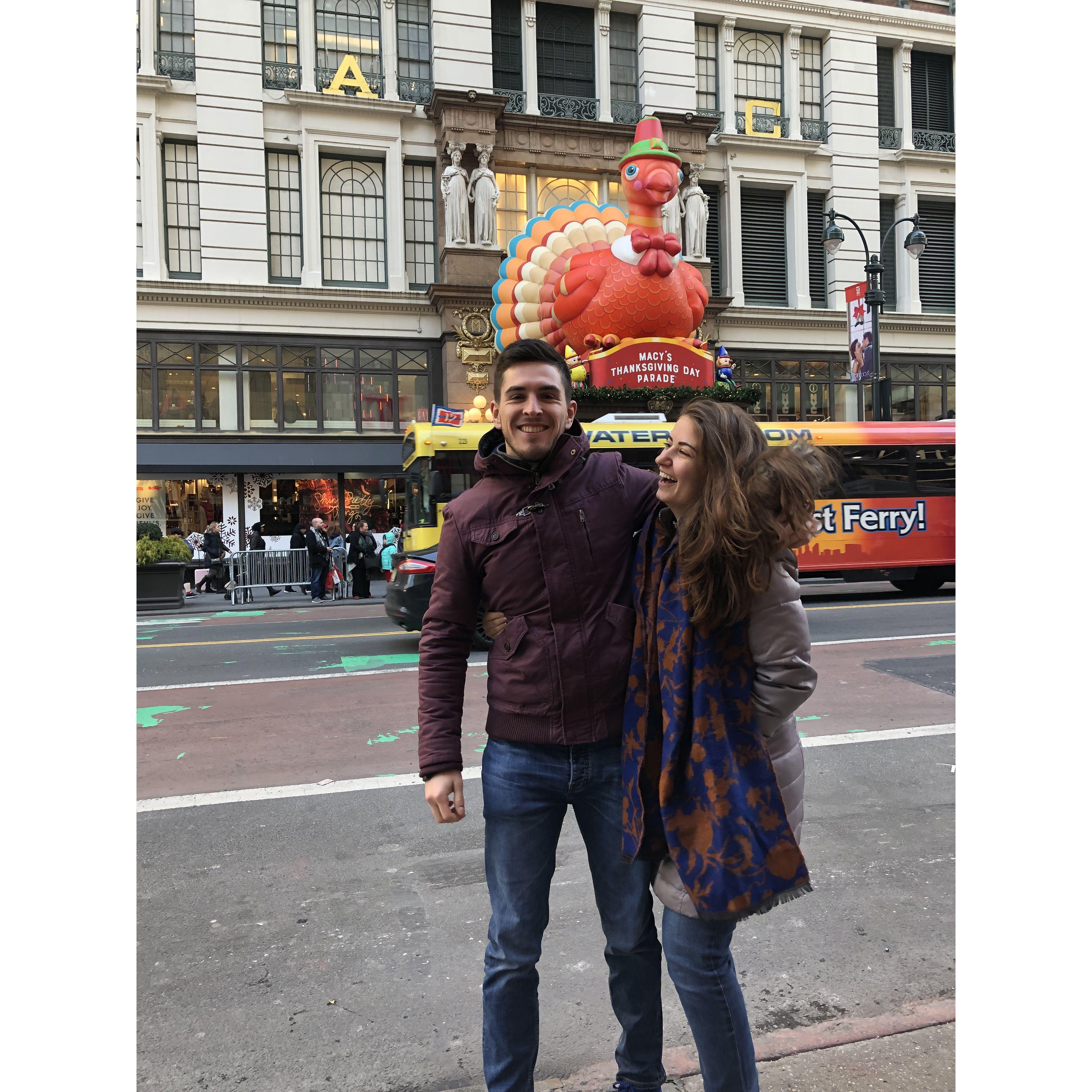 Will's first Thanksgiving in the U.S.