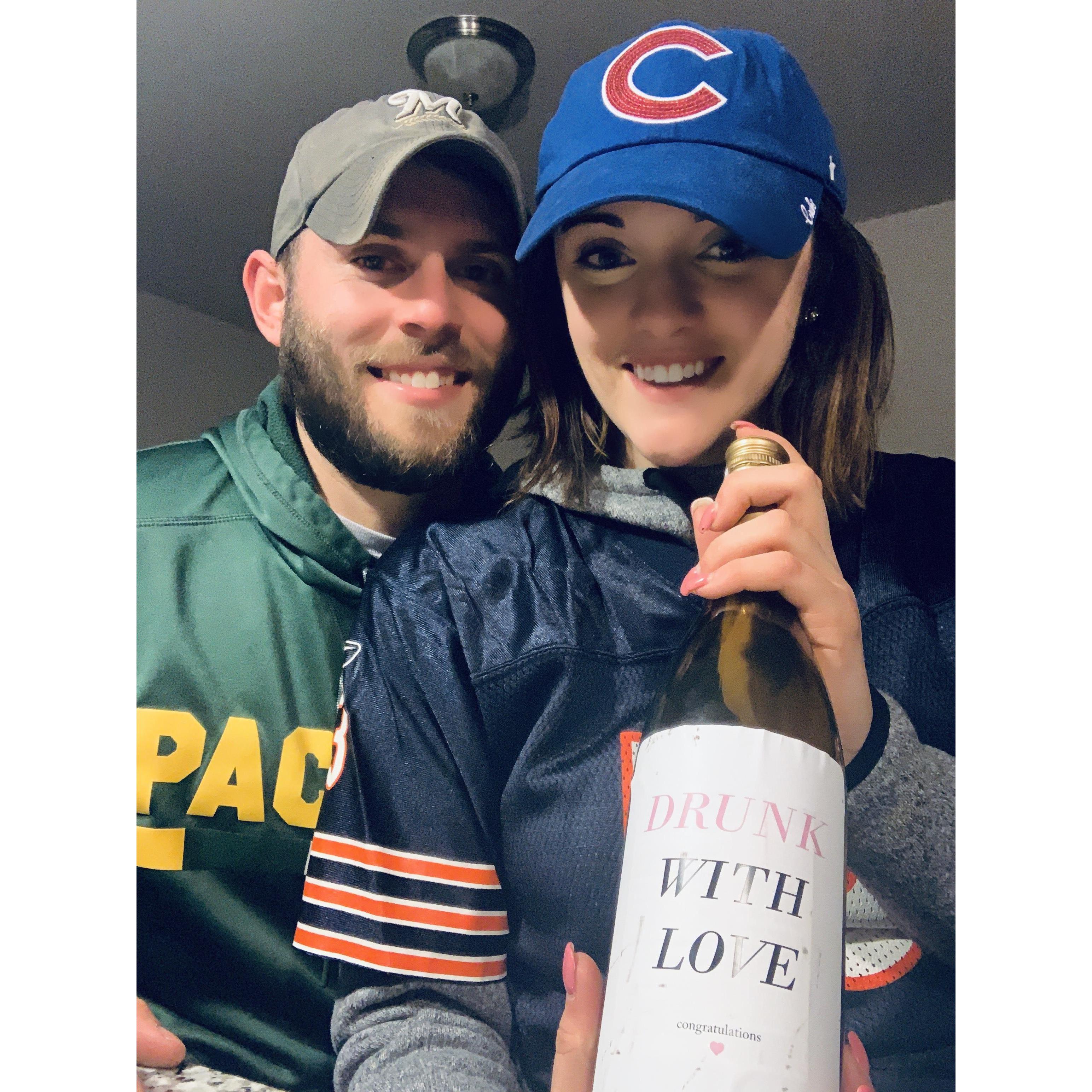 So the controversy continues...Bears vs. Packers, Cubs vs. Brewers...at least we are "Drunk with Love." And sometimes just drunk...
