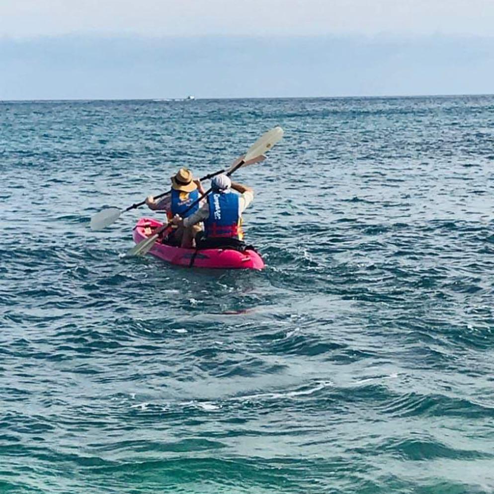 Ocean kayaking in Mexico 2019