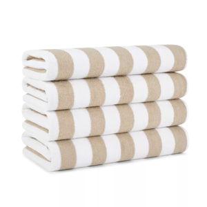 California Cabana Beach Towel (4 Pack, 30x70 in.), Striped, Soft Ringspun Cotton, Oversized Cabana Pool Towel - Macy's