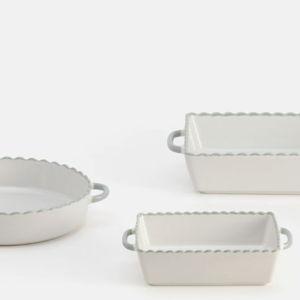 Ceramic Serving Dishes, Set of 3