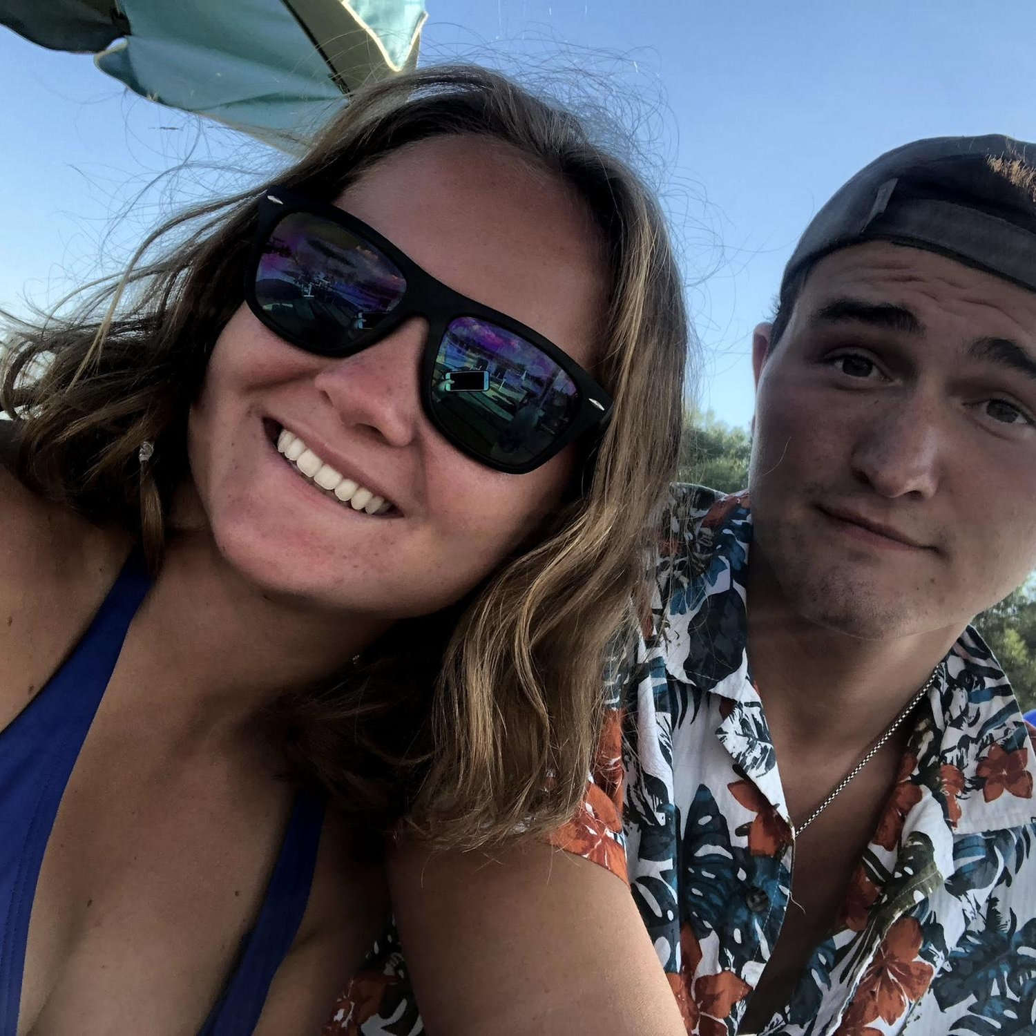 Out on the boat!