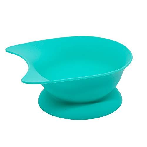 Pet Bowl - UZiLaCo Dog Cat Bowl Tray: Non-Slip Silicone Feeder Bowls with Strong Suction Cup for Food or Water, U-Shape Pet Bowls Supplies Food for Puppy Small Medium Dogs Cats and Pets(Cyan)