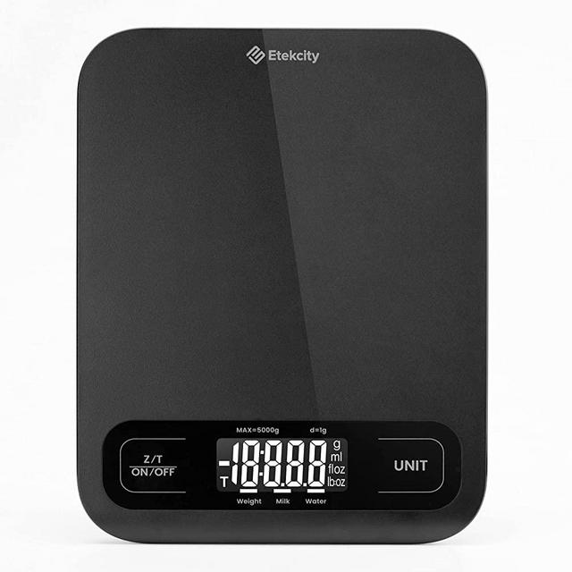 Etekcity Food Kitchen Scale, Digital Grams and Ounces for Weight Loss, Baking, Cooking, Keto and Meal Prep, Large, Black