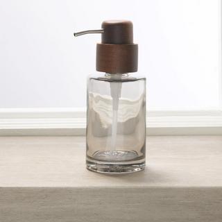 Vaso Glass & Acacia Soap Dispenser