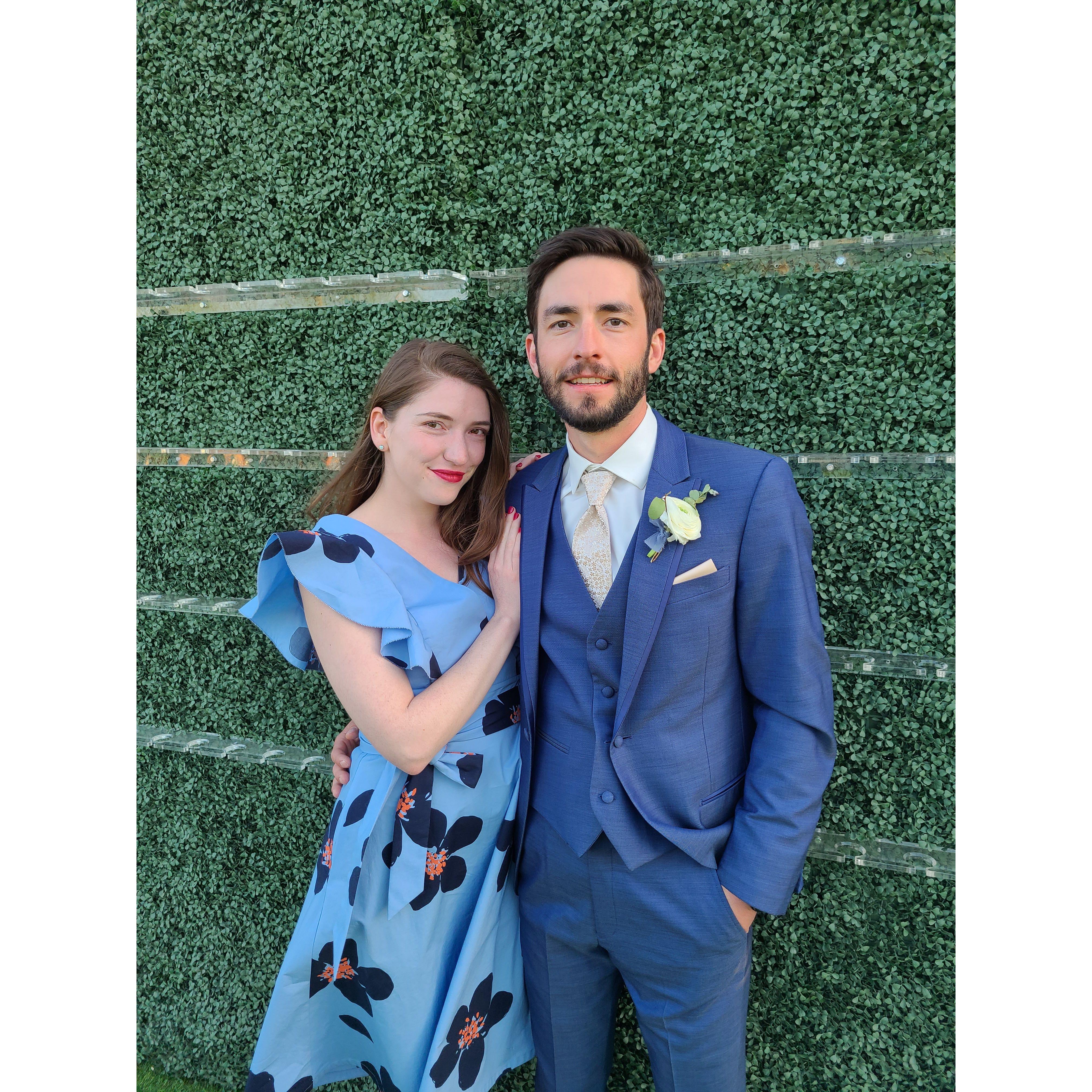 There was sparkling wine on that wall...