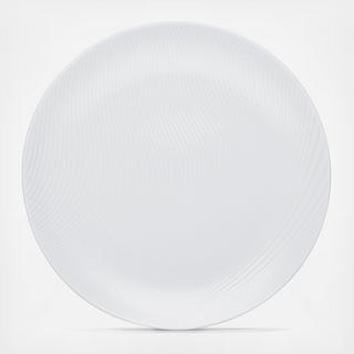 White on White Round Platter