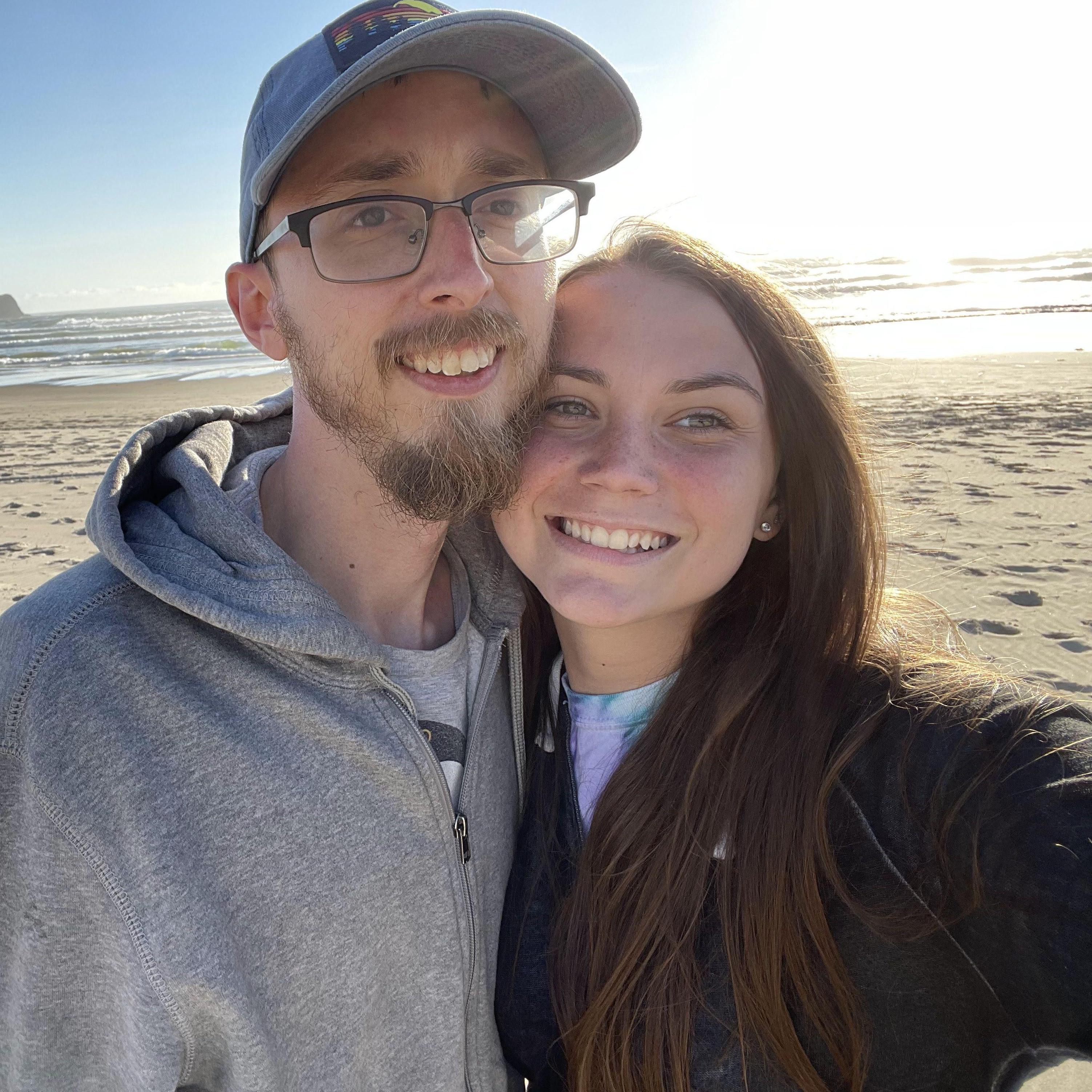 This was our first vacation together, Rockaway Beach, Oregon!