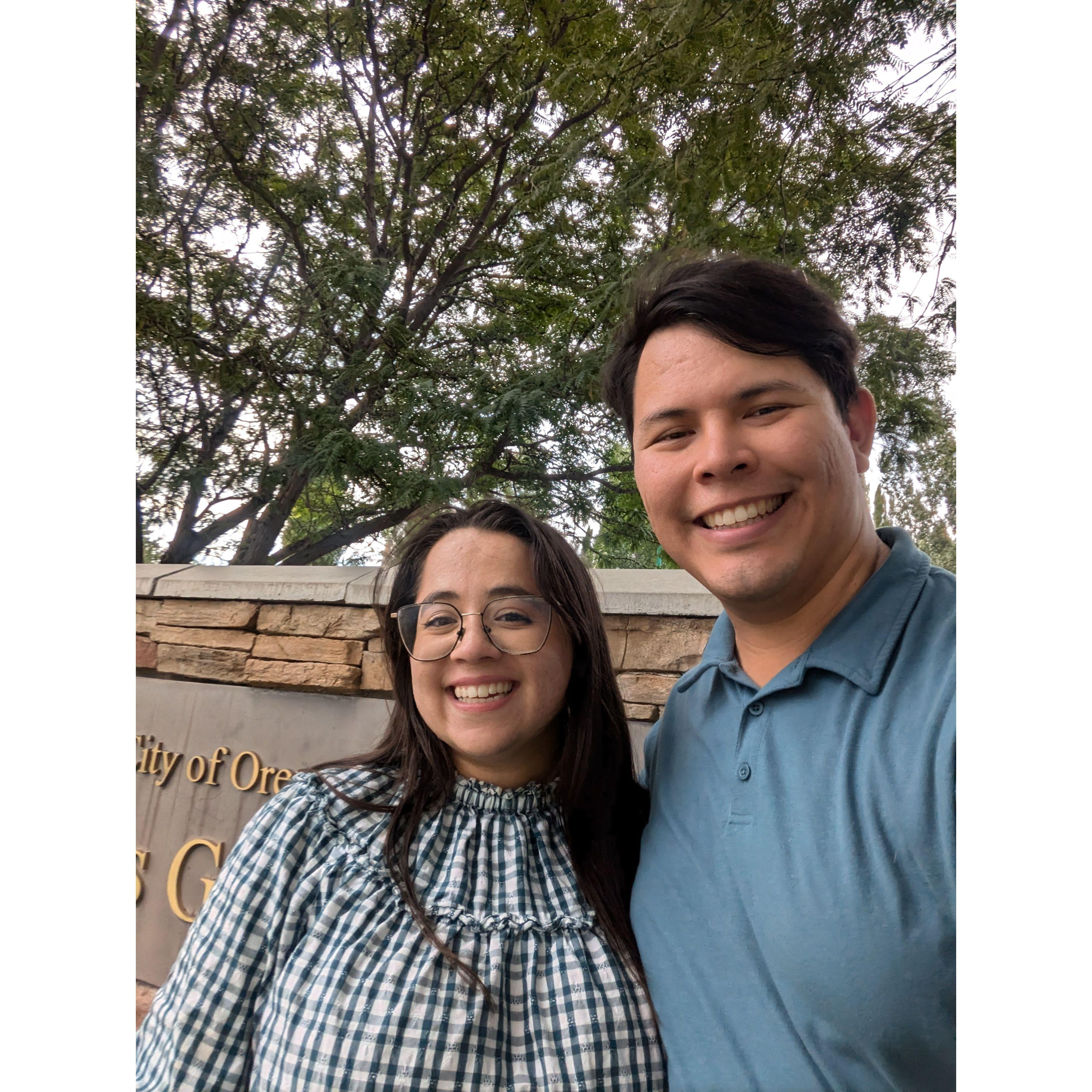 Our one year anniversary at the place we met.