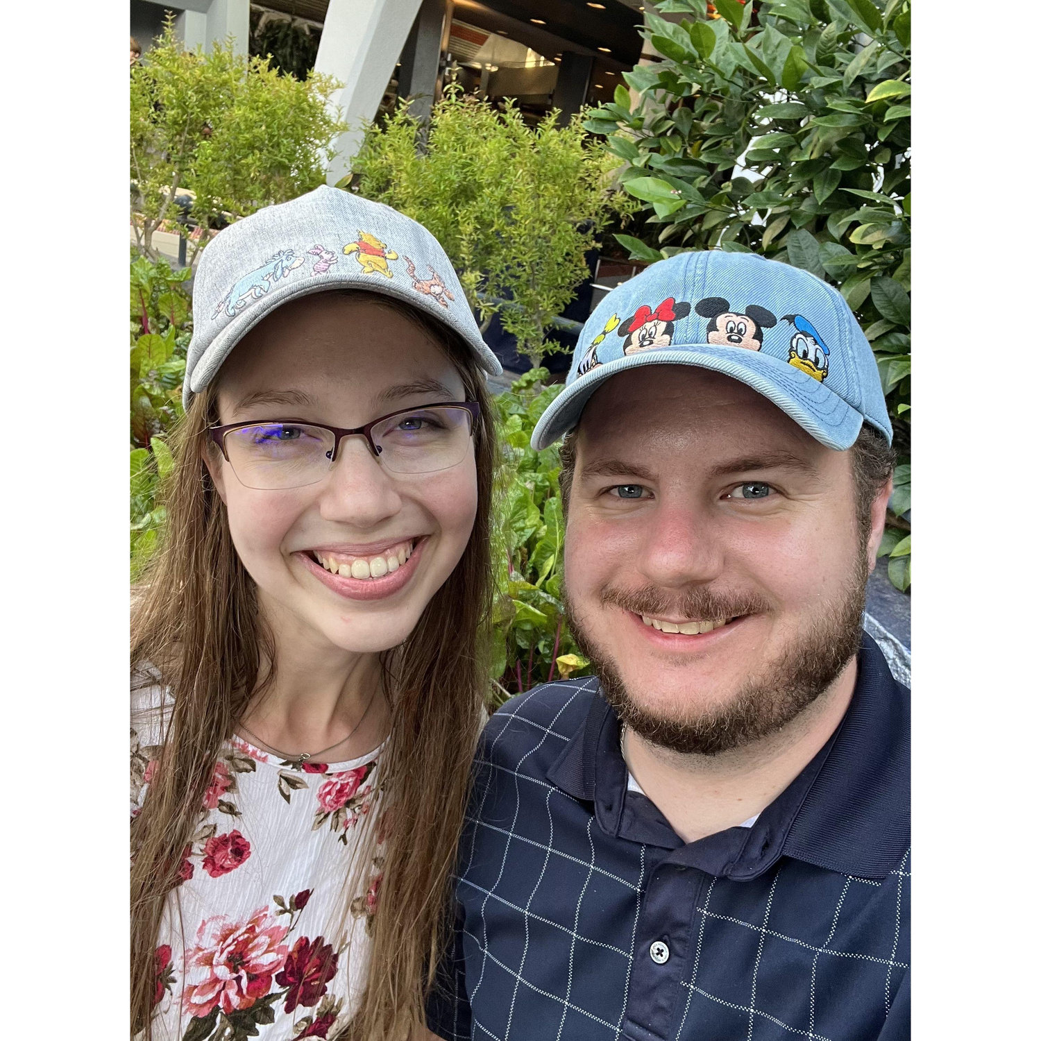 Matching hats at Disneyland 🧢