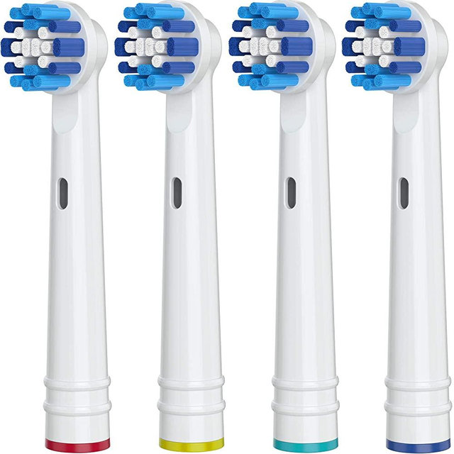 Replacement Toothbrush Heads for Oral-B, 4 Pack Replacement Heads Compatible with Oral B Braun Electric Toothbrush
