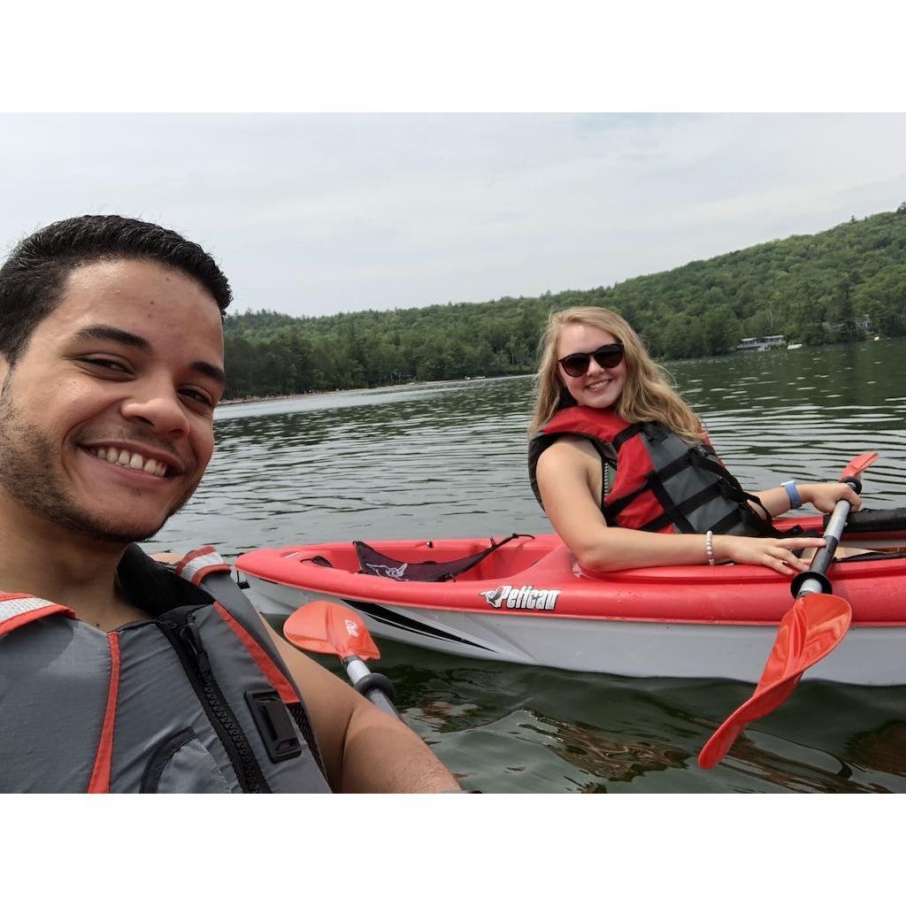 First time kayaking together