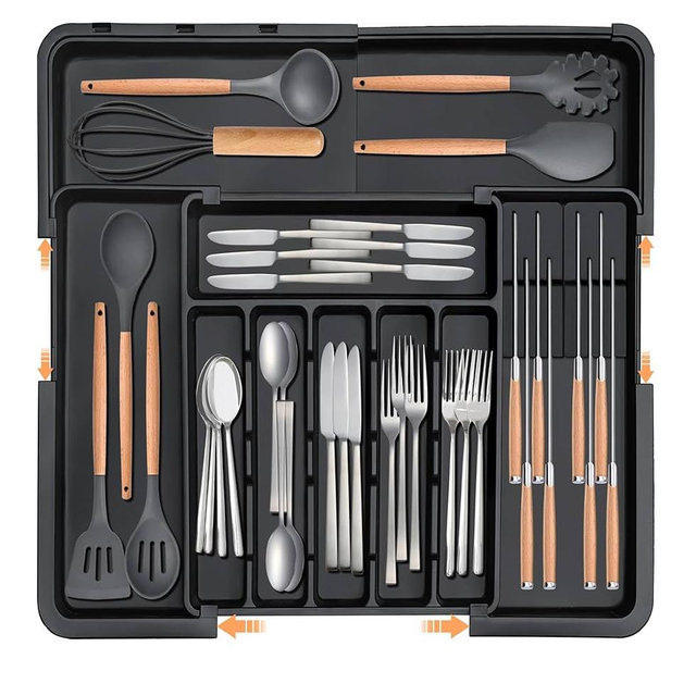 Homecor Silverware Organizer (Black)