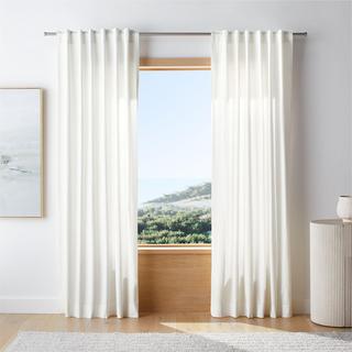Organic Cotton Canvas Window Curtain Panel