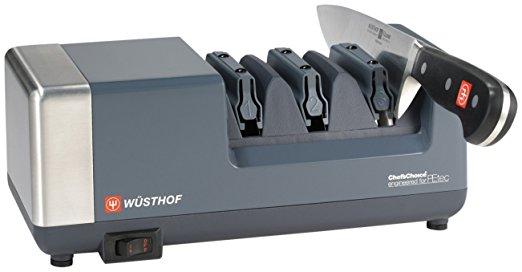 Wüsthof - 3-Stage Chef's Choice PEtec Electric Knife Sharpener- Sharpen, Hone, Polish Straight and Serrated Edge Baldes