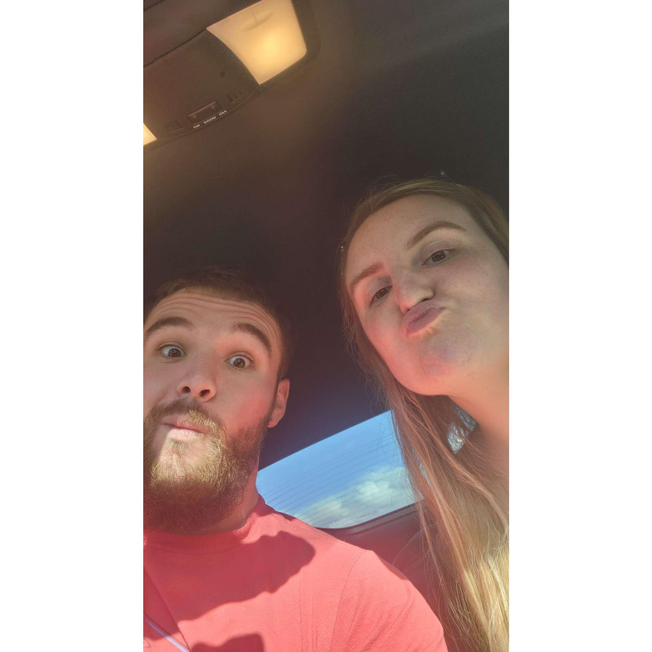 ... and lots of car selfies to and from the airport