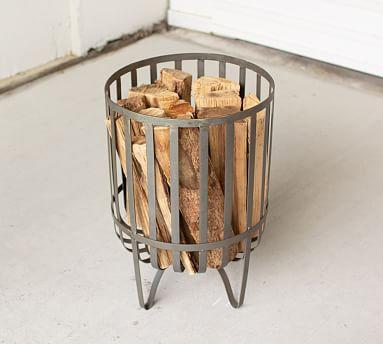 Metal Fireplace Log Basket