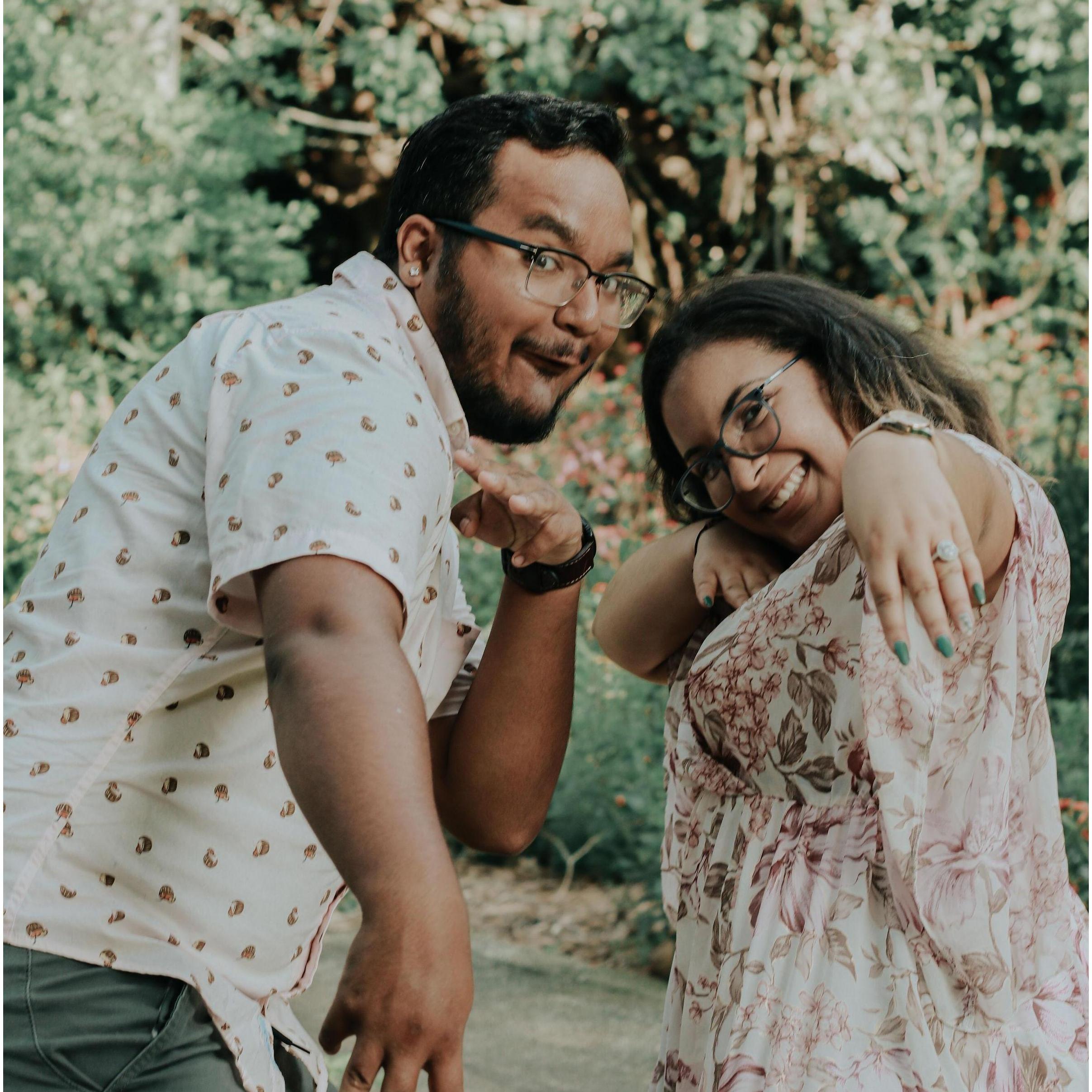 Celebrating our engagement!