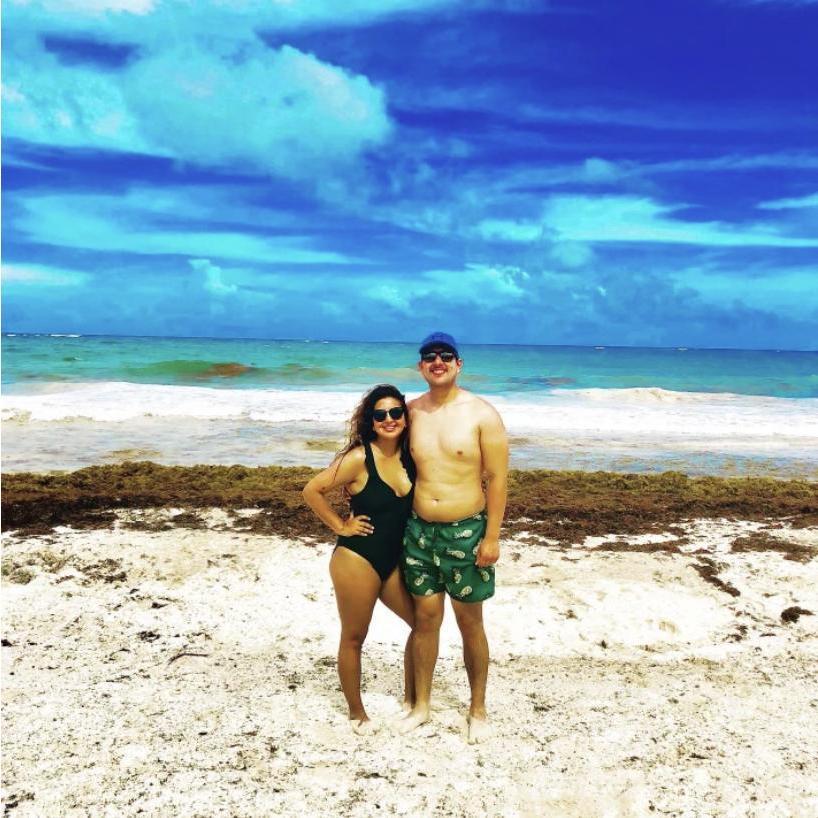 After this we spontaneously fell asleep on the beach and woke up fried #TulumSun