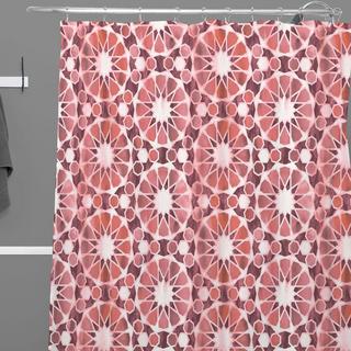 Farah Tile Rose Shower Curtain