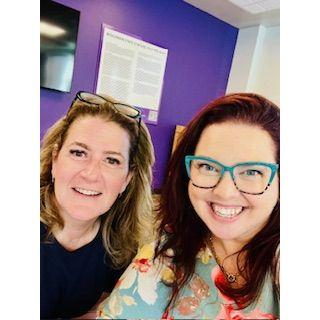 Claire & Kristin (friend & Higher Ed colleague)