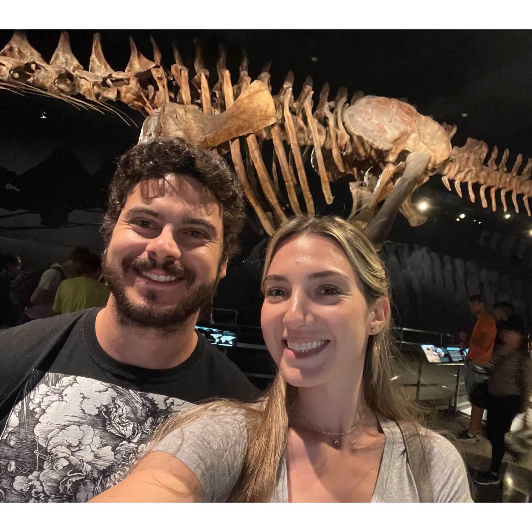 November 2022- They visited the Museum of Natural History, where Michael got to share his love of dinosaurs with his future wife