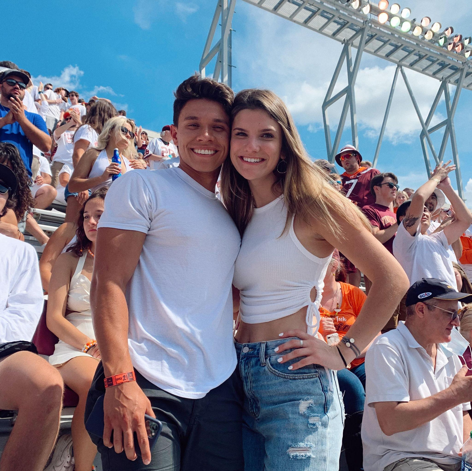 First Virginia Tech football game together
