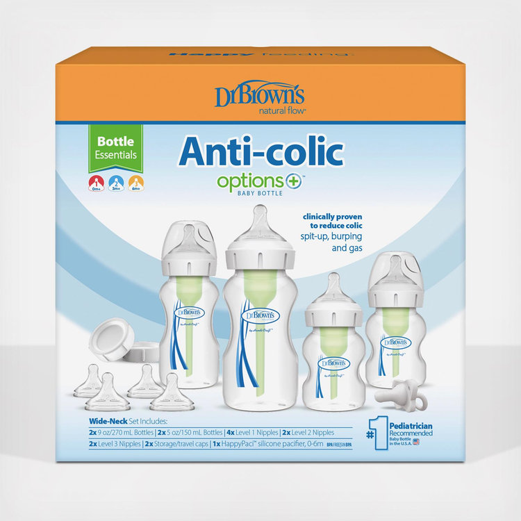 Dr. Browns, Wide-Neck Options+ Bottle Essentials Gift Set | Zola Baby