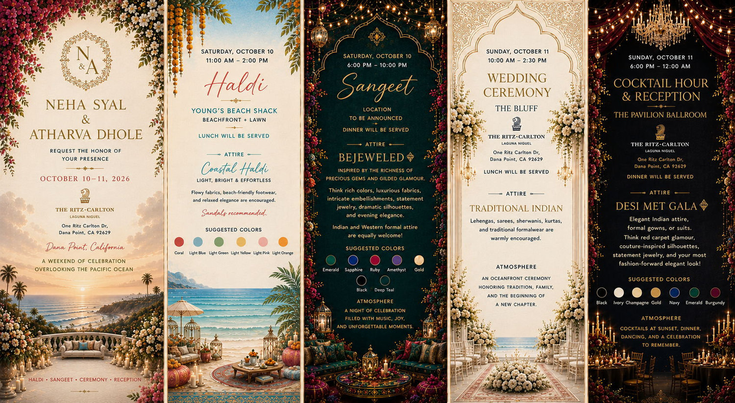 The Wedding Website of Neha Syal and Atharva Dhole