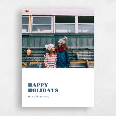 Blue Holiday Card - Haley