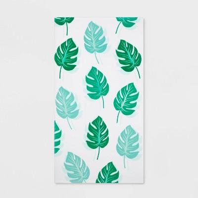 Printed Palm Leaf Beach Towel Green - Sun Squad&#8482;