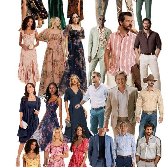 This is an example of some styles! We would recommend aiming for more fall colors than seen in this photo!