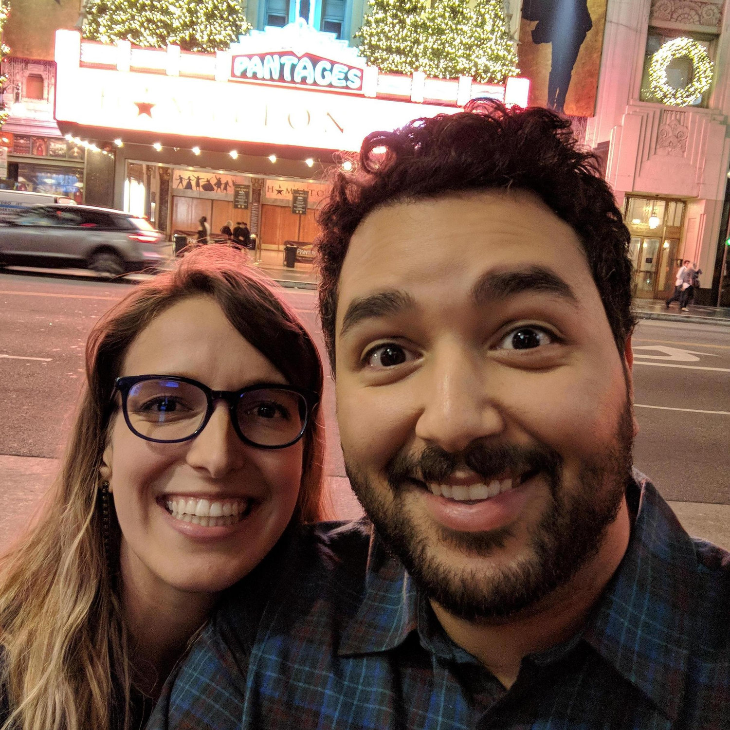 Hany-ton surprised Sarah Eliza with HAMILTON tickets!