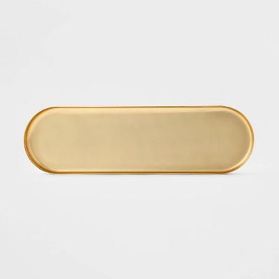 20" x 6" Decorative Brass Tray Gold - Project 62™
