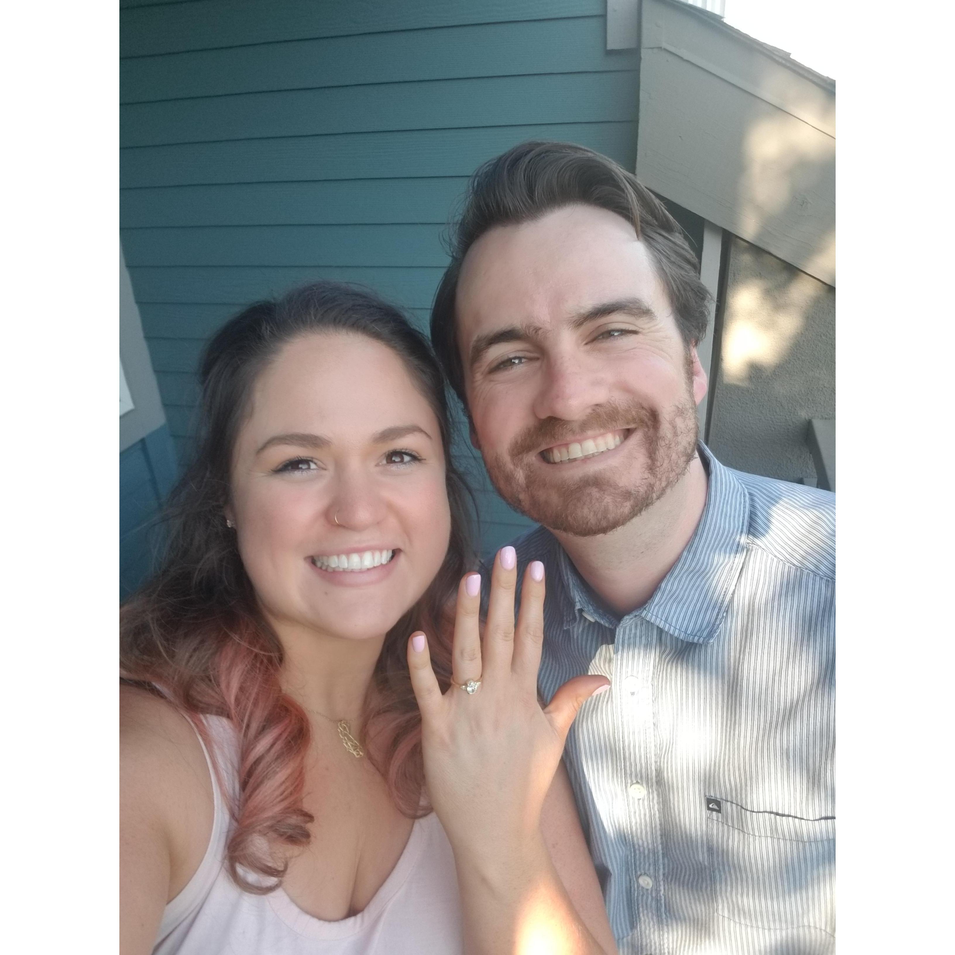 The moment right after Max asked Addie to be his forever and she said, "YES!"