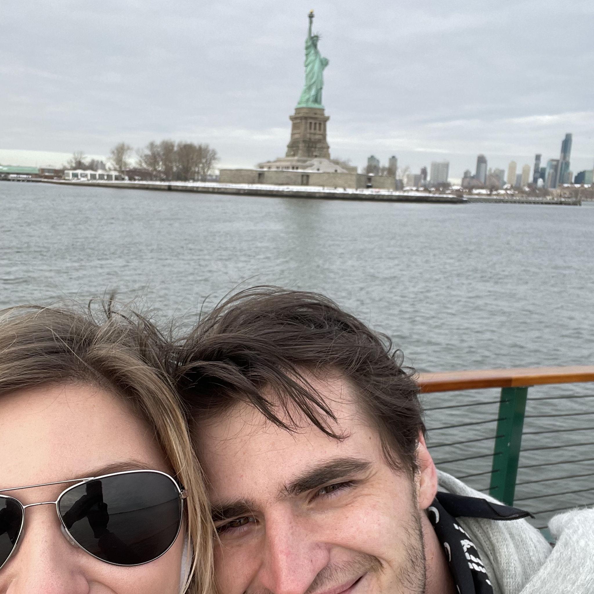 A Christmas boat tour in NY