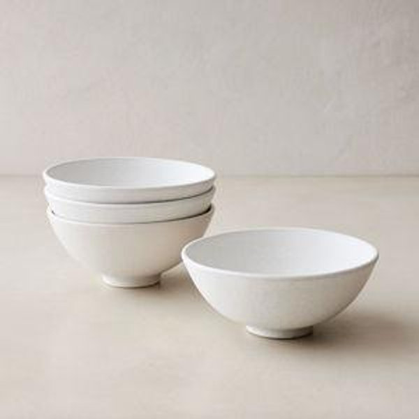 Kanto Stoneware Cereal Bowl Sets | Ice White